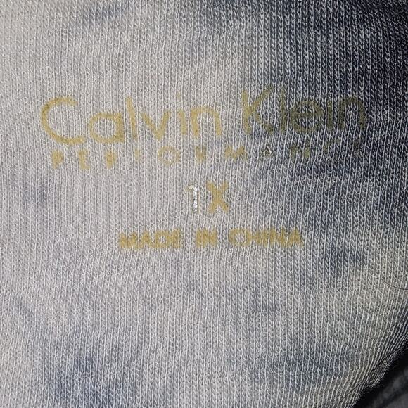 Calvin Klein Preformace Tie Dye Roll Tab Sleeves Sweatshirt Plus Size 1X - Picture 3 of 7